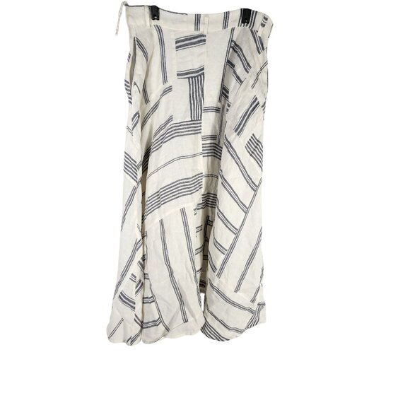 POLO Ralph Lauren Womens Linen Maxi Skirt Striped Old Money Nautical 10 - Picture 5 of 6